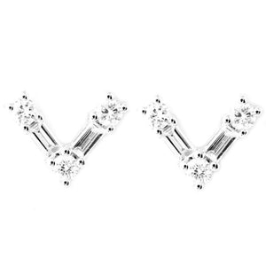 Diamond Earrings CE115W - Cometai