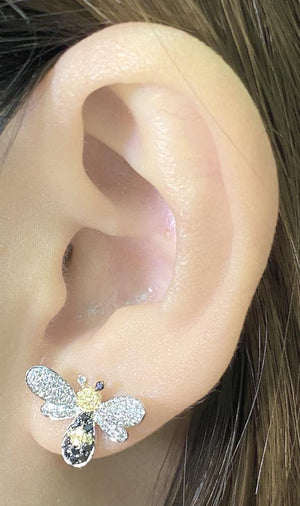 Diamond & Gemstone Earrings CE121Y - Cometai