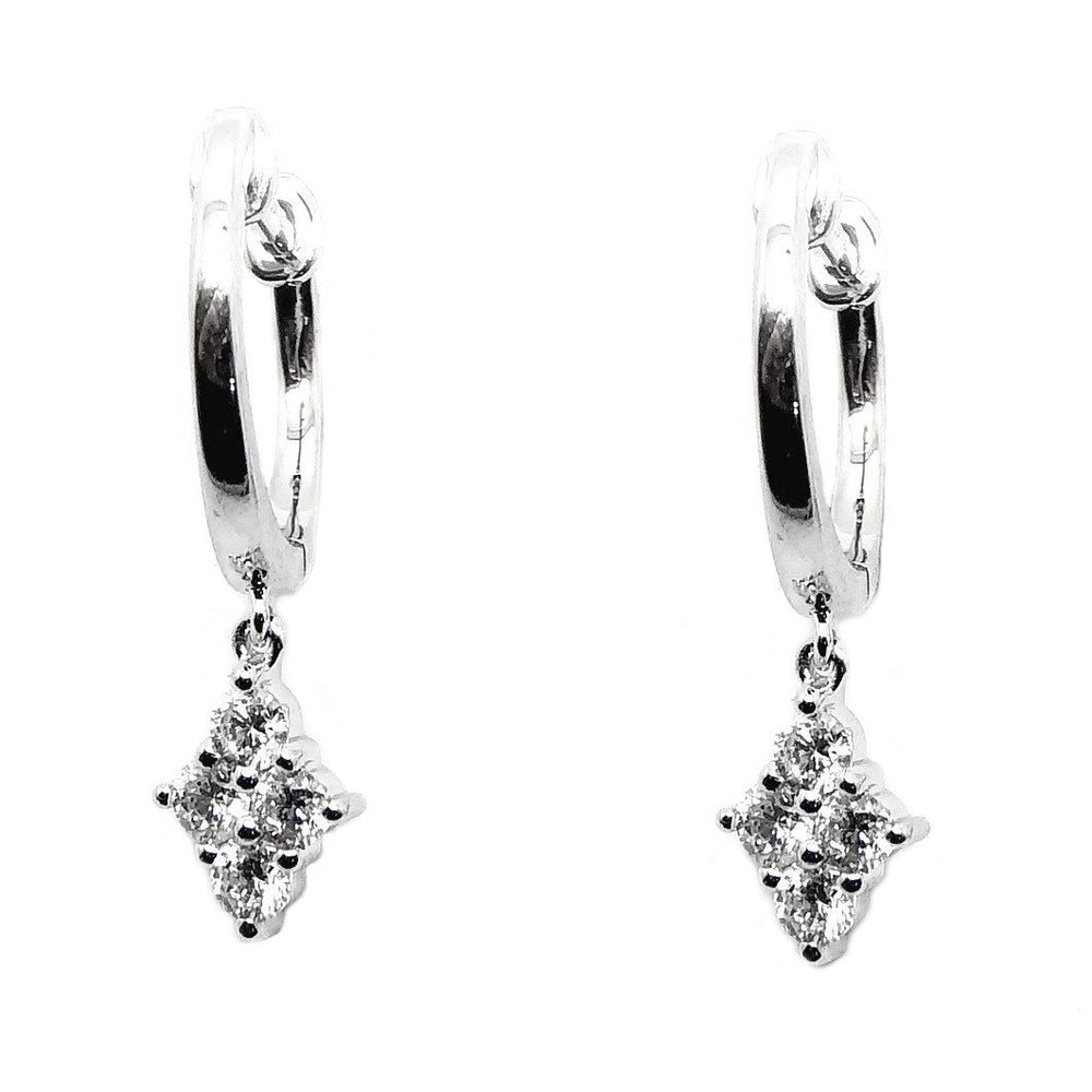 19mm Gemstone / Diamond Earrings CE39