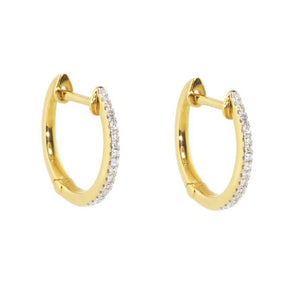 *15mm Diamond Earrings E36170 - Cometai