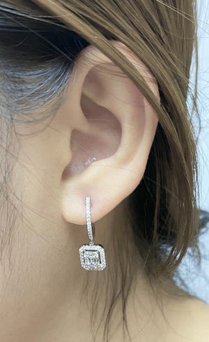 Diamond Earrings E39055 - Cometai