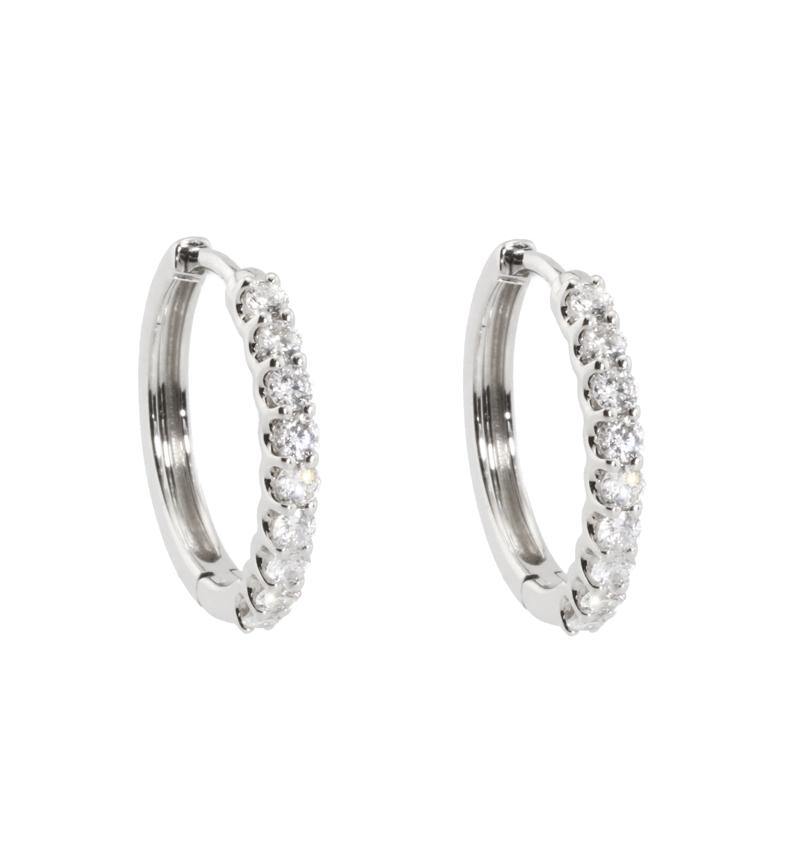 *16mm Diamond Earrings E40144 - Cometai