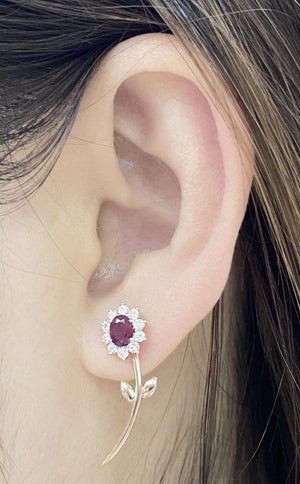 Ruby Earrings E40993
