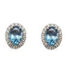 Blue Topaz Earrings E41422