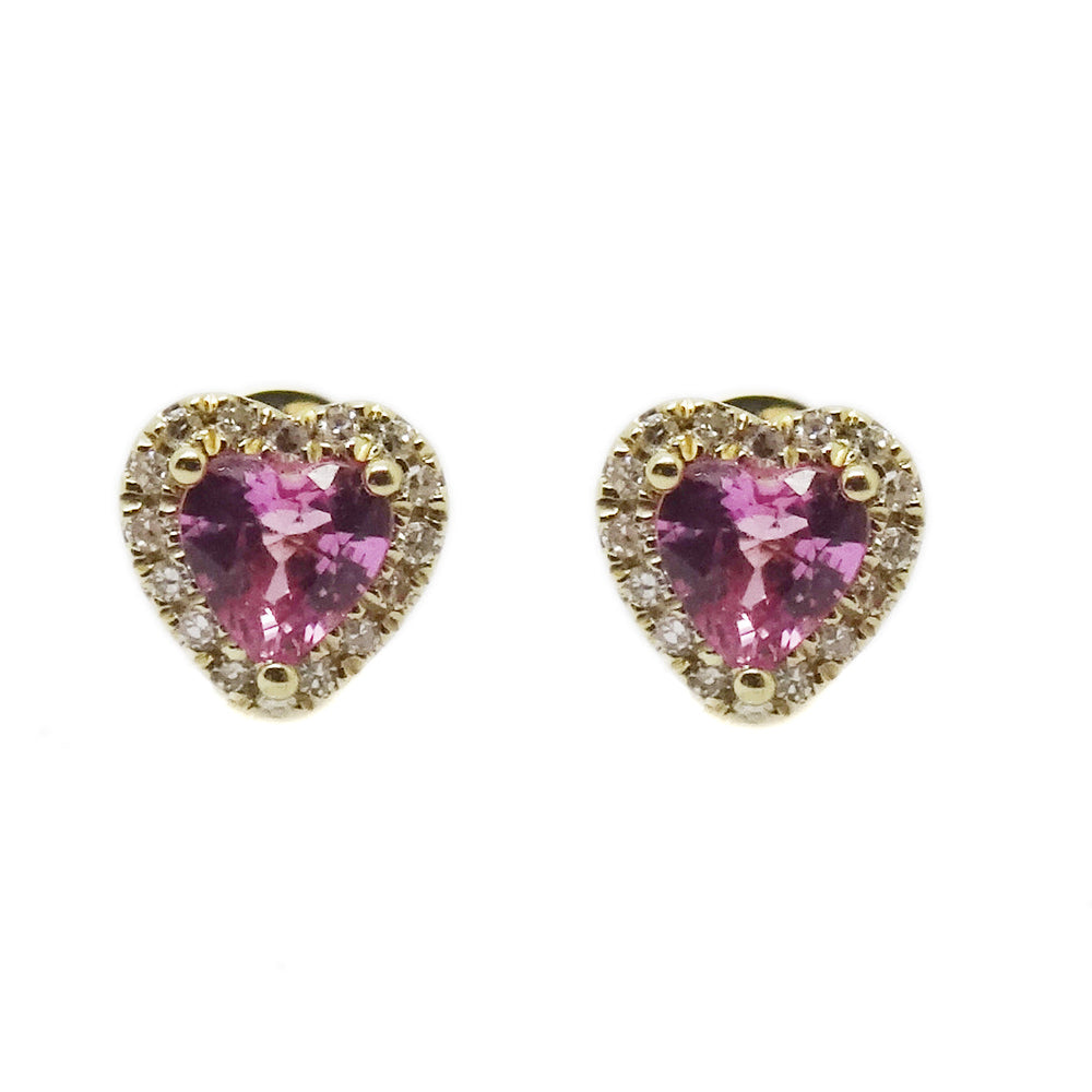 Pink Sapphire Earrings E41425
