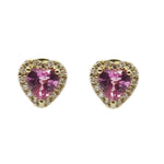 Pink Sapphire Earrings E41425