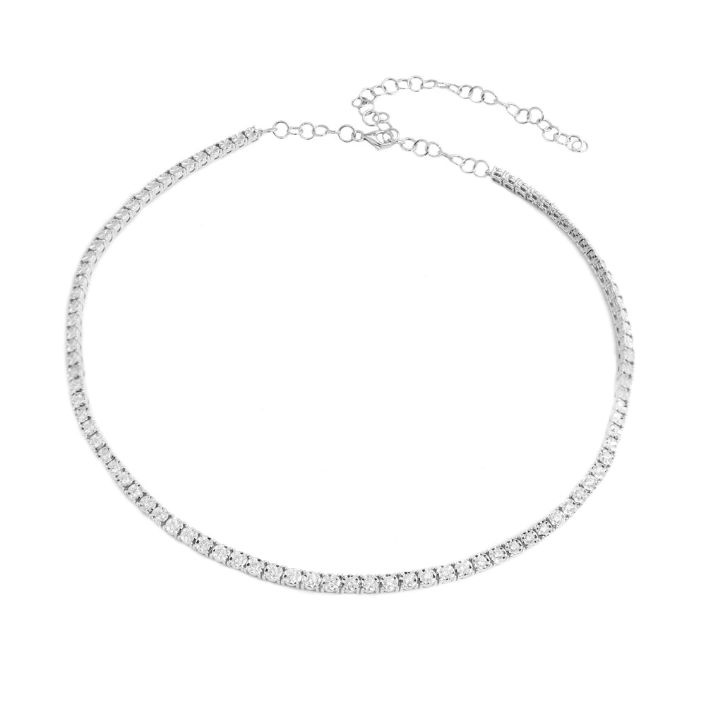 1.5 ct Diamond Tennis Necklace NL1HFAW4D2 (Chain Back)
