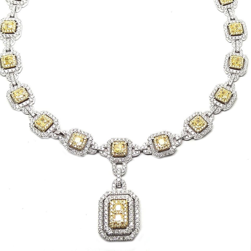 Yellow Diamond Necklace NL38644