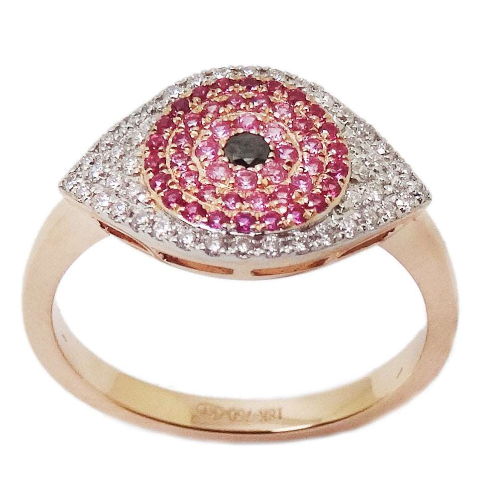 Gemstone Evil Eye Ring R41217