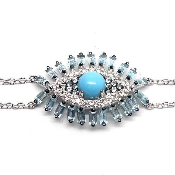 
                
                    Load image into Gallery viewer, Gemstone &amp;amp; Diamond Bracelet BR38103 - Cometai
                
            