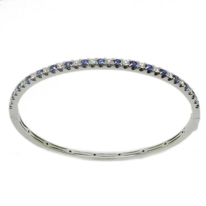 
                
                    Load image into Gallery viewer, Sapphire &amp;amp; Diamond Bangle BR39990
                
            