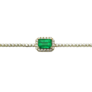 
                
                    Load image into Gallery viewer, ( 5 x 7 mm ) Emerald Bracelet BR41081
                
            