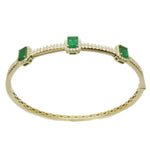 Emerald & Diamond Bangle BR41222