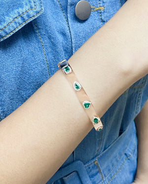 Emerald & Diamond Bracelet BR41299