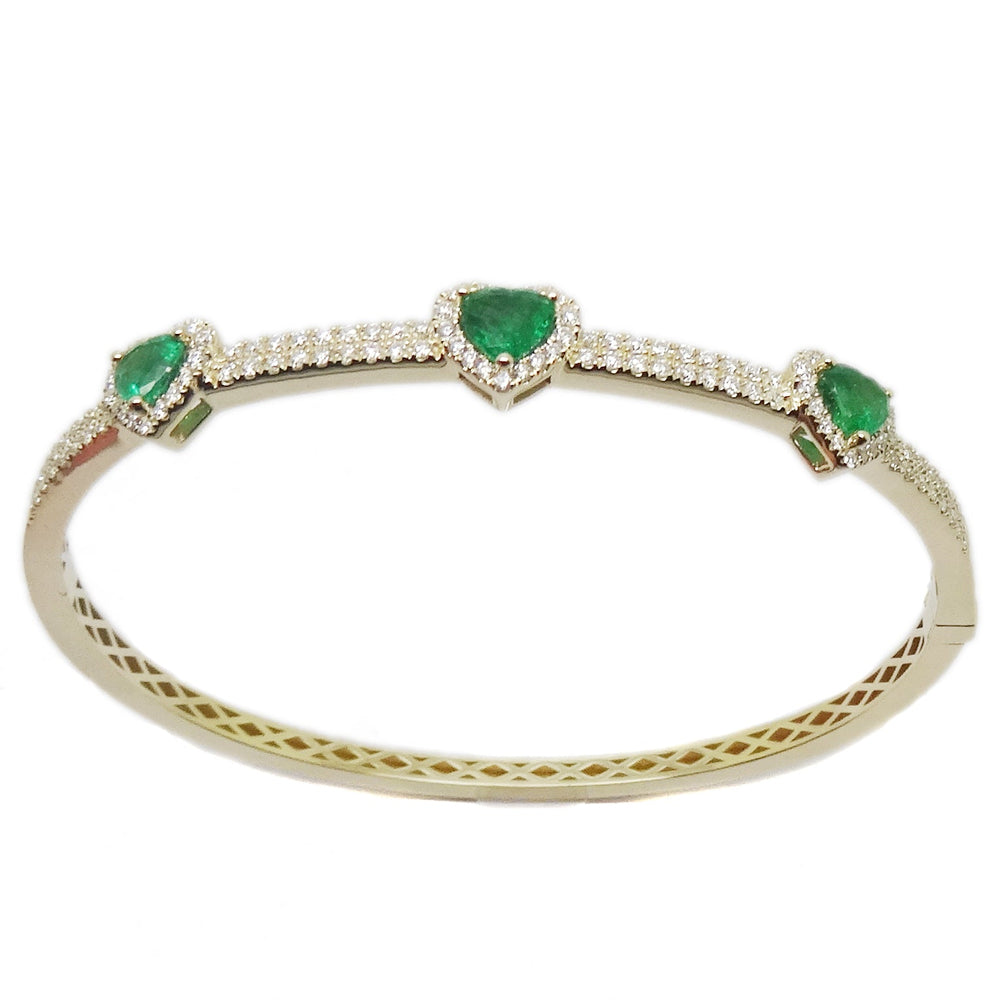 Emerald & Diamond Bangle BR41773