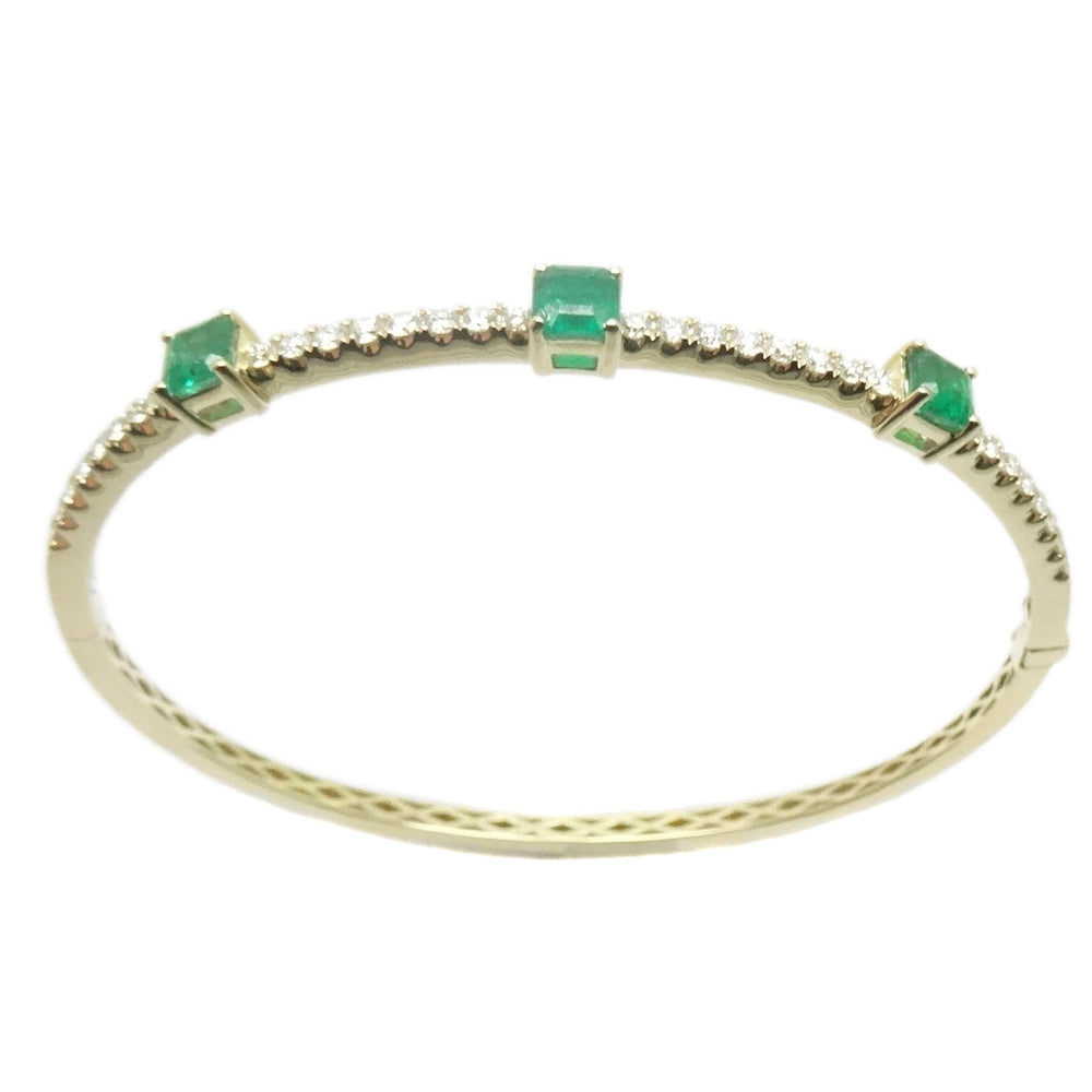 Emerald & Diamond Bangle BR41923