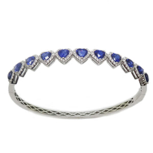 
                
                    Load image into Gallery viewer, Sapphire &amp;amp; Diamonds Bangle BR42049
                
            