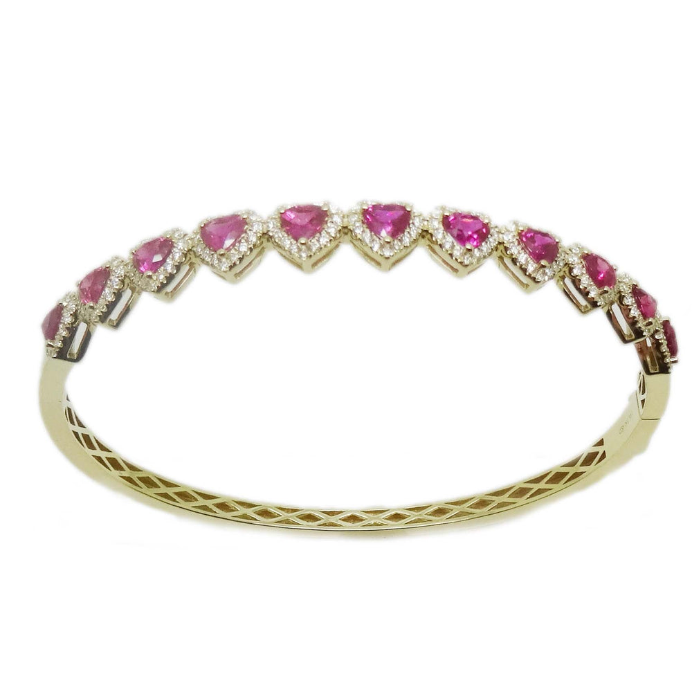 
                
                    Load image into Gallery viewer, Ruby &amp;amp; Diamonds Bangle BR42049
                
            