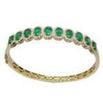 Emerald & Diamond Bangle BR42120