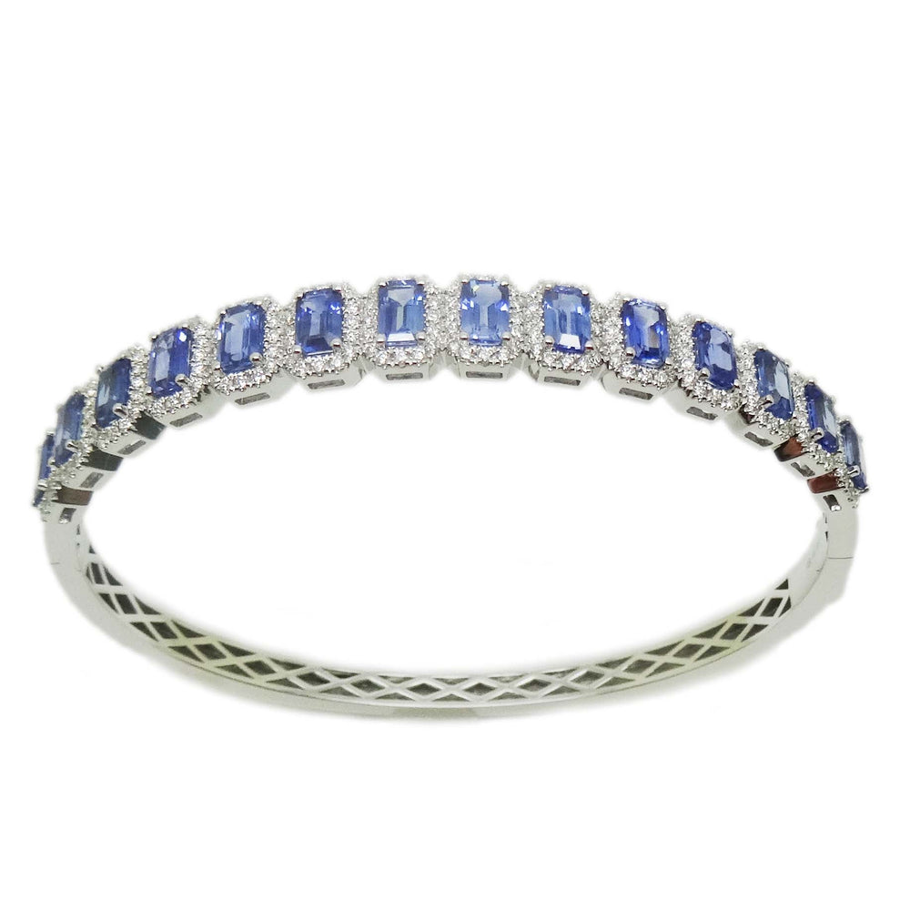 
                
                    Load image into Gallery viewer, Sapphire &amp;amp; Diamond Bangle BR42123
                
            