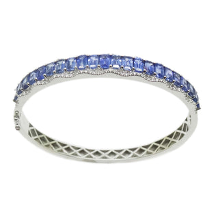 
                
                    Load image into Gallery viewer, Sapphire &amp;amp; Diamond Bangle BR42146
                
            