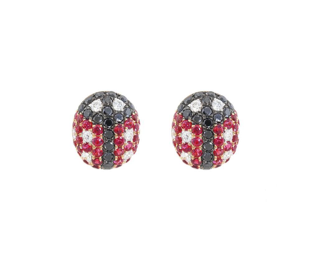 Diamond & Gemstone Earrings CE120R - Cometai