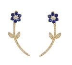 2 Way Sapphire & Diamond Earrings CE211