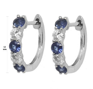 13mm Diamond & Gemstone Earrings CE223-3W