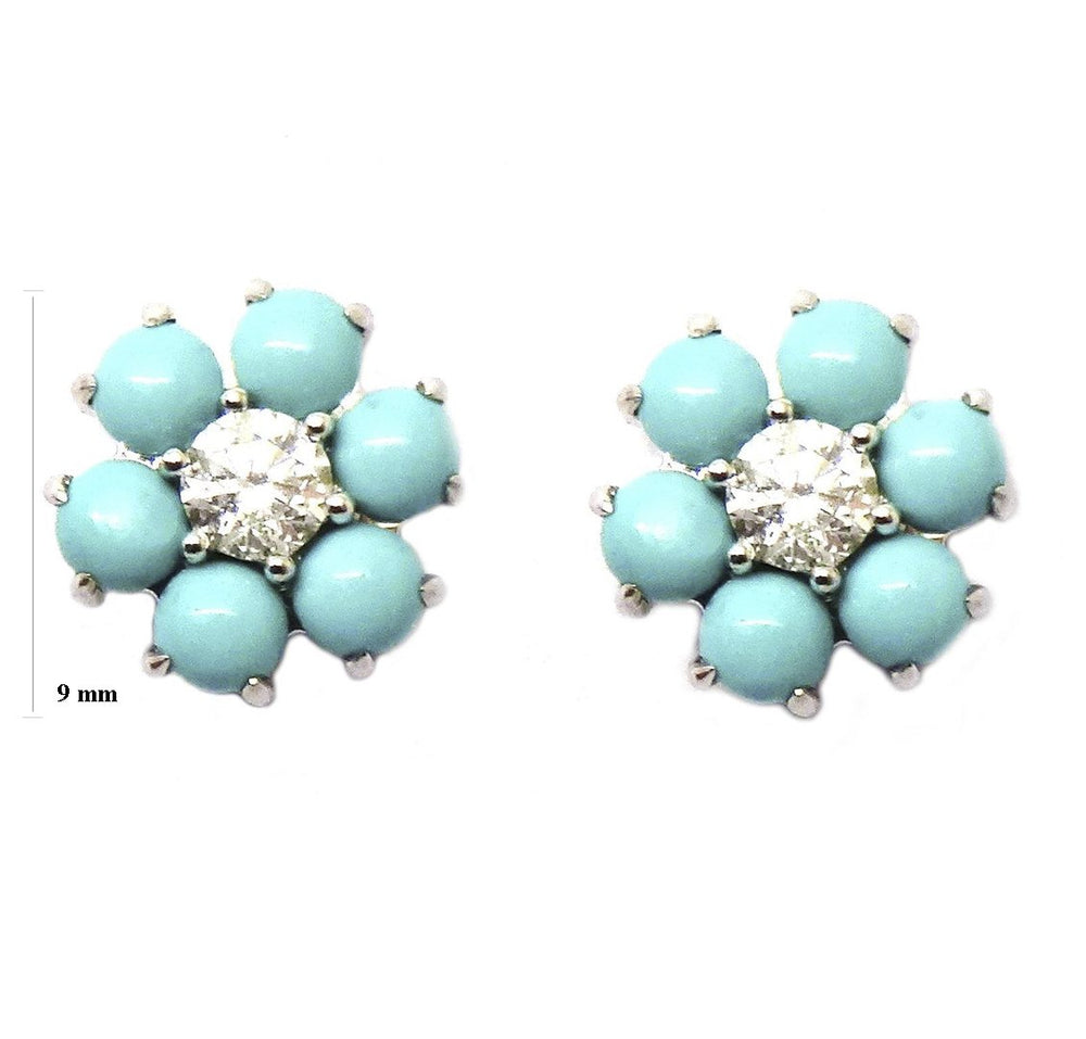
                
                    Load image into Gallery viewer, Diamond &amp;amp; Gemstone Earrings CE243
                
            