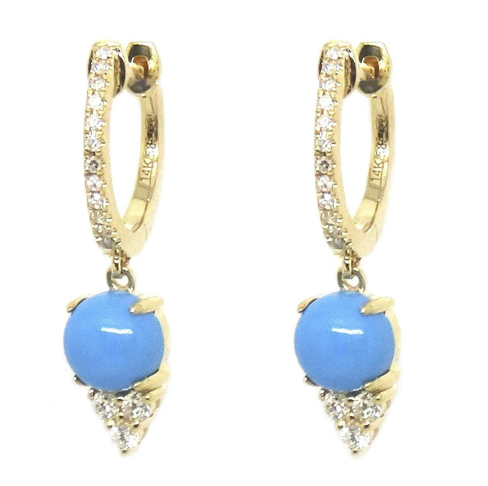 
                
                    Load image into Gallery viewer, Diamond &amp;amp; Gemstone Earrings CE251 - Cometai
                
            
