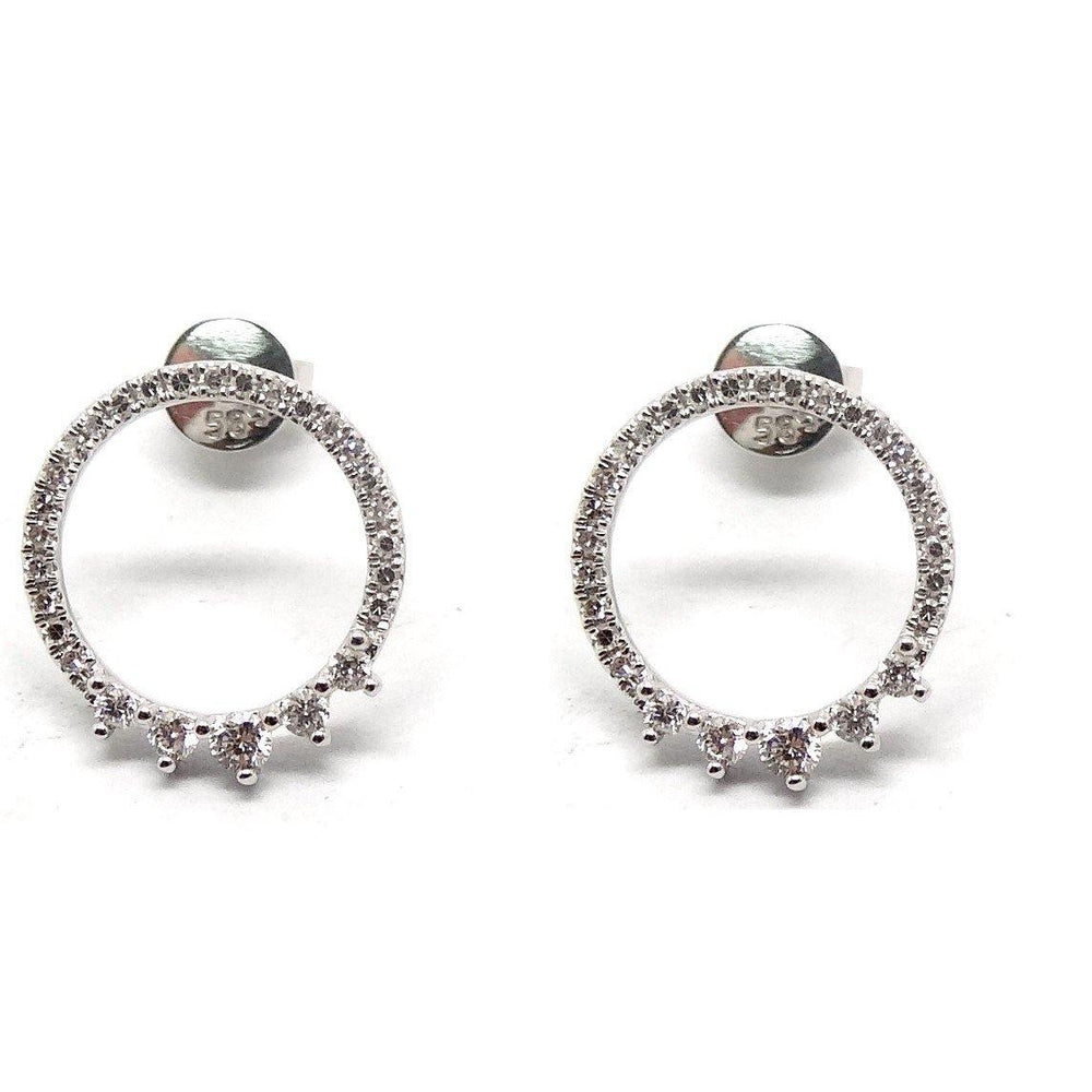
                
                    Load image into Gallery viewer, Diamond Earrings CE34 - Cometai
                
            