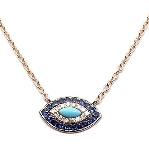 
                
                    Load image into Gallery viewer, Diamond &amp;amp; Gemstone Necklace CN2 - Cometai
                
            