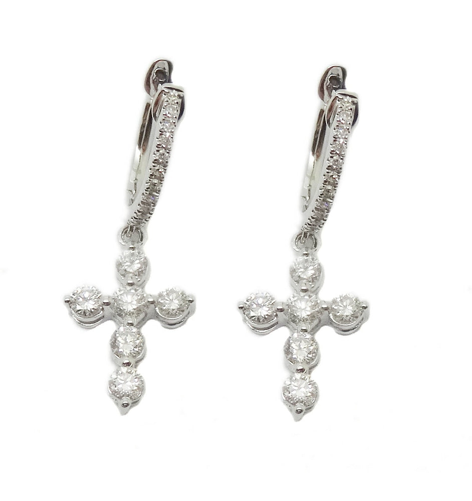 Cross Diamond Earrings E13901