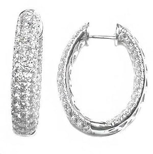 
                
                    Load image into Gallery viewer, Diamond Earrings E23743 (23 x 29mm)
                
            