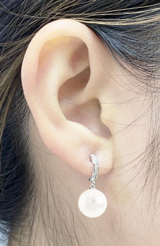 Pearl & Diamond Earrings E26931