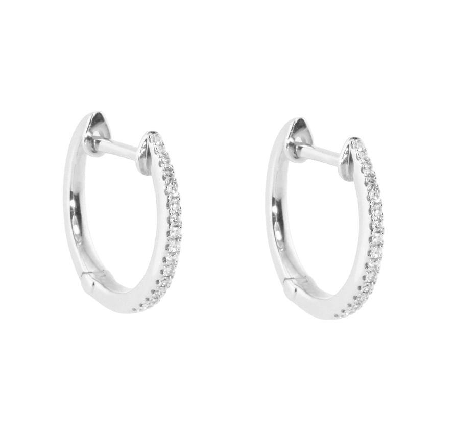 *15mm Diamond Earrings E36170