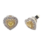 Fancy Yellow Diamond Earring E37806