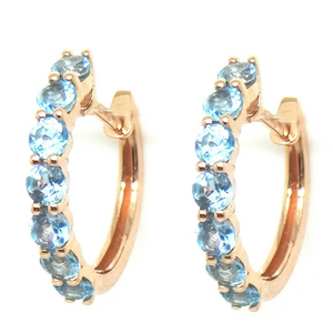 
                
                    Load image into Gallery viewer, 16mm Blue Topaz Earrings E38832
                
            