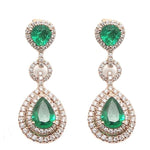 Emerald & Diamond Earrings E39742