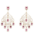 Diamond & Ruby Earrings E40886