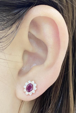 
                
                    Load image into Gallery viewer, Ruby Earrings E40993
                
            