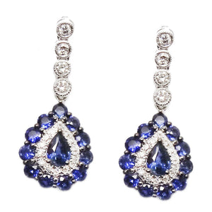 Sapphire Diamond Earrings E41053