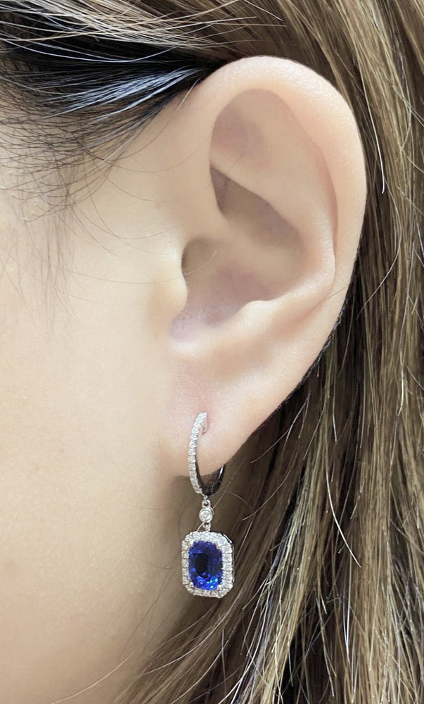 Gemstone & Diamond Earrings E41242
