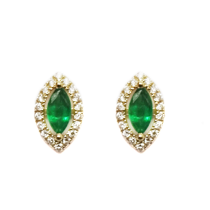 
                
                    Load image into Gallery viewer, Emerald Earrings E41427
                
            