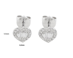 (5.5mm x 6.2mm) Diamond Earrings E41496