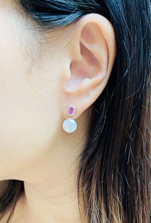 Pearl & Gemstone Earrings E41655