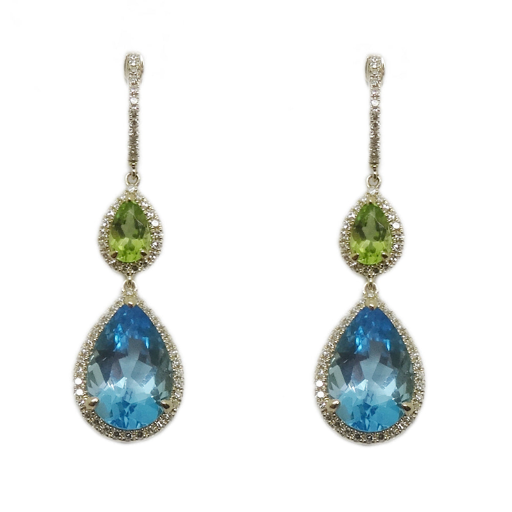 Gemstone & Diamond Earrings E41702