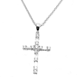 
                
                    Load image into Gallery viewer, Diamond Cross Necklace NL16641
                
            