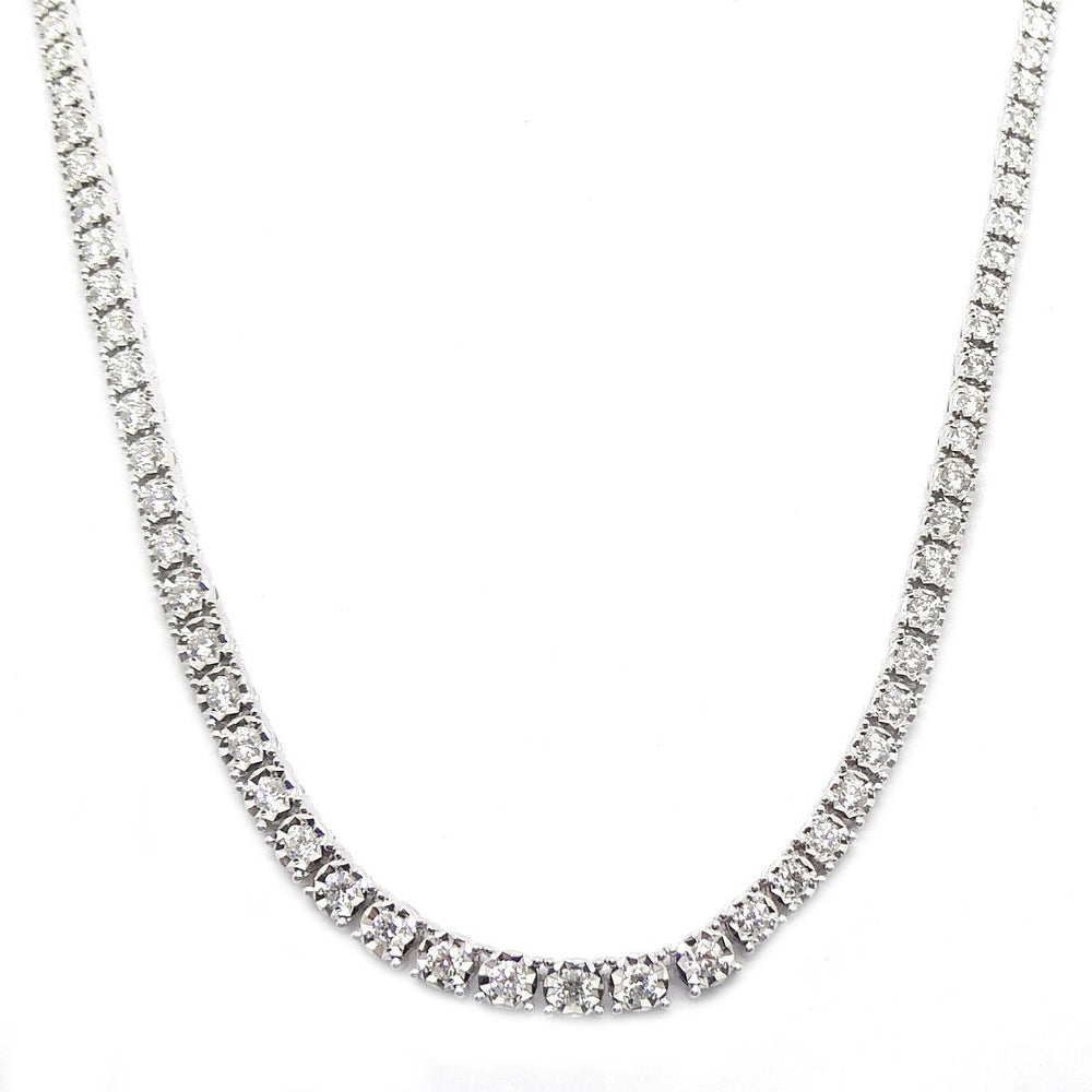 
                
                    Load image into Gallery viewer, 4.5ct Diamond Tennis Necklace NL1FAW4D1-5T
                
            