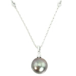 11mm Pearl & Diamond Necklace NL31961